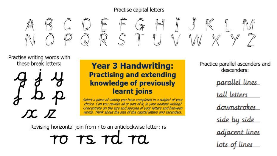 Handwriting 5 Y3