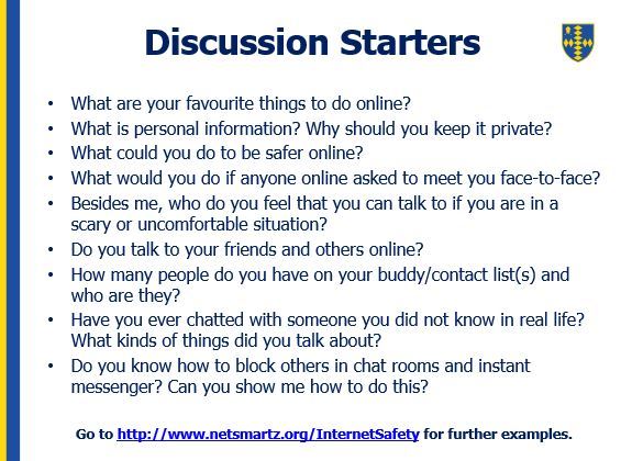 Discussion starters